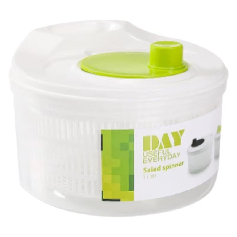 קוצץ ירקות וסלסלת סלט ידנית – מסובב סלט רב־תכליתי לניקוז פירות, ירקות ועלים